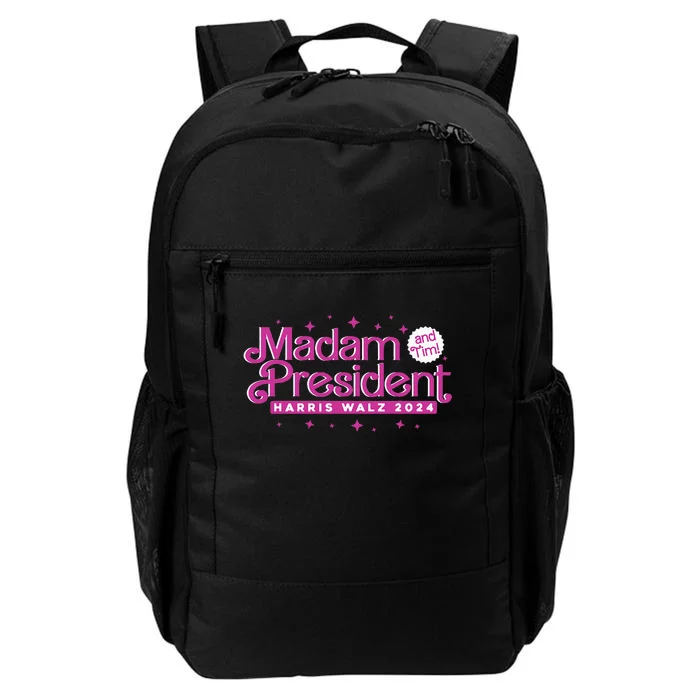 Madam President And Tim Kamala Harris And Tim Walz 2024 Daily Commute Backpack