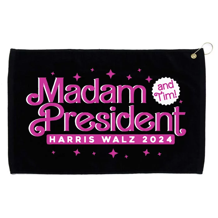 Madam President And Tim Kamala Harris And Tim Walz 2024 Grommeted Golf Towel