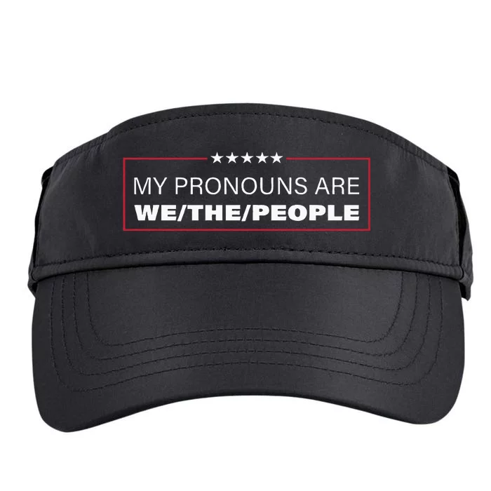 My Pronouns Are We The People Adult Drive Performance Visor