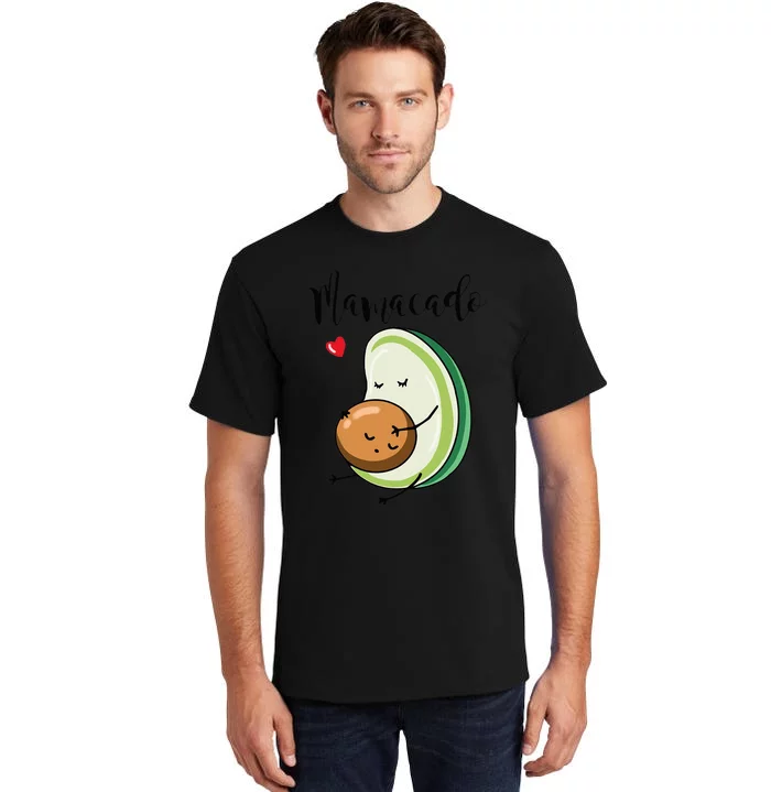 Mamacado Pregnancy Announcement Funny Avocado Pregnant Mom Tall T-Shirt