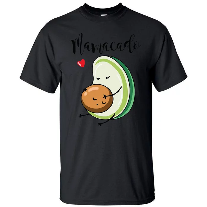 Mamacado Pregnancy Announcement Funny Avocado Pregnant Mom Tall T-Shirt