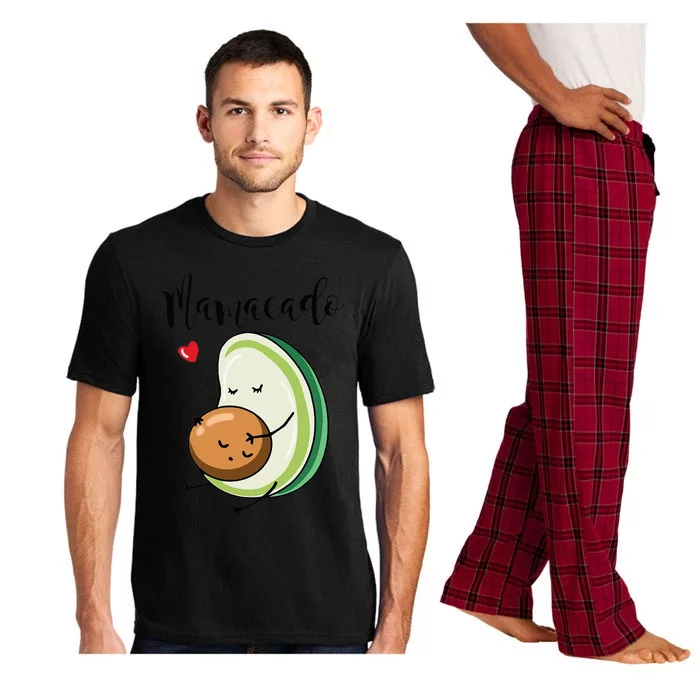 Mamacado Pregnancy Announcement Funny Avocado Pregnant Mom Pajama Set