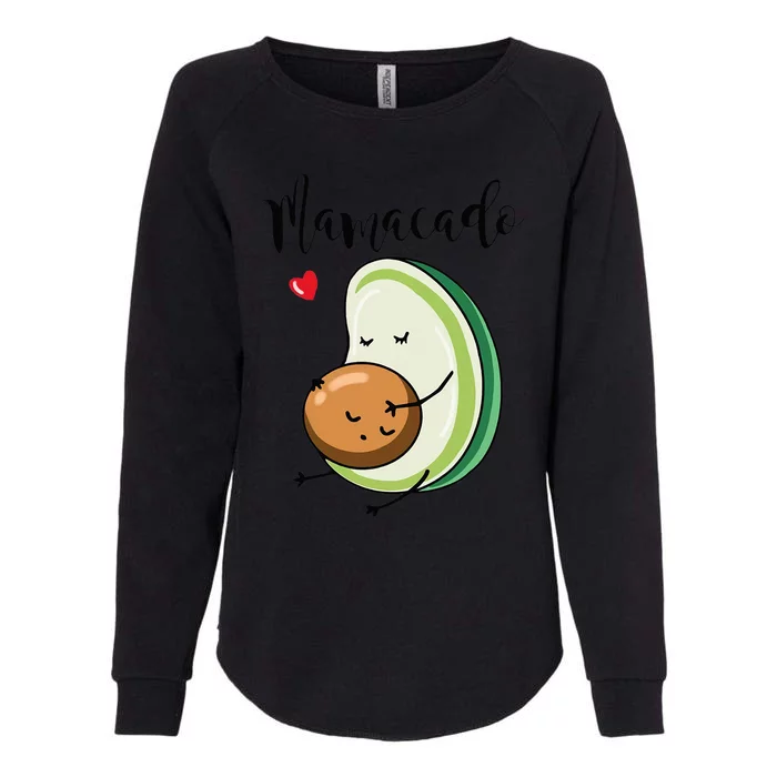 Mamacado Pregnancy Announcement Funny Avocado Pregnant Mom Womens California Wash Sweatshirt