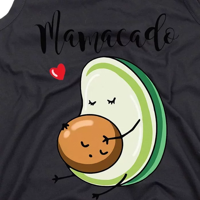 Mamacado Pregnancy Announcement Funny Avocado Pregnant Mom Tank Top