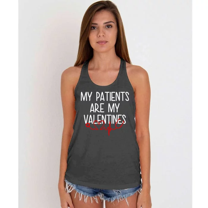 My Parents Are My Valentines Women's Knotted Racerback Tank