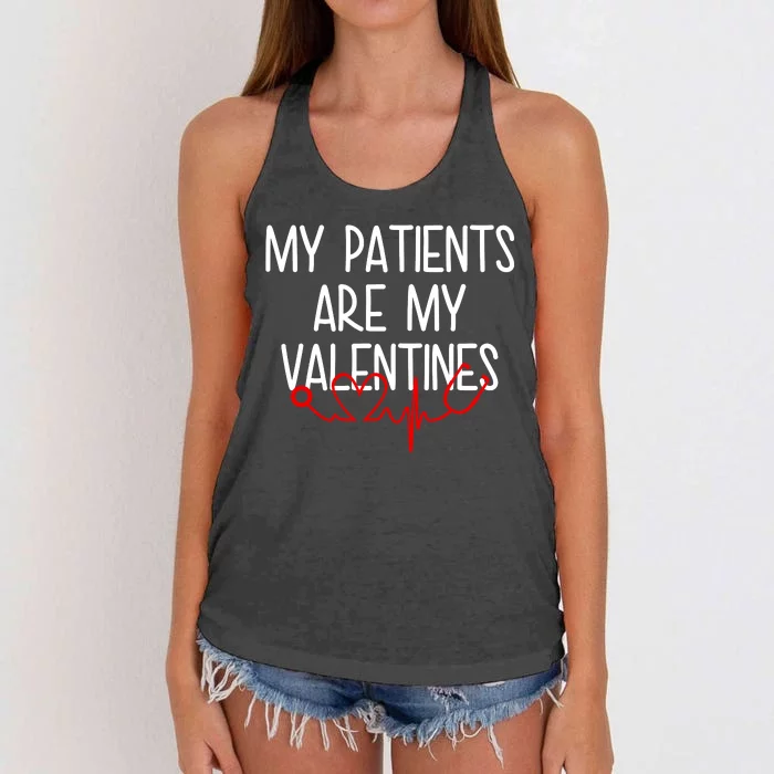 My Parents Are My Valentines Women's Knotted Racerback Tank