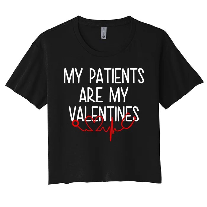 My Parents Are My Valentines Women's Crop Top Tee