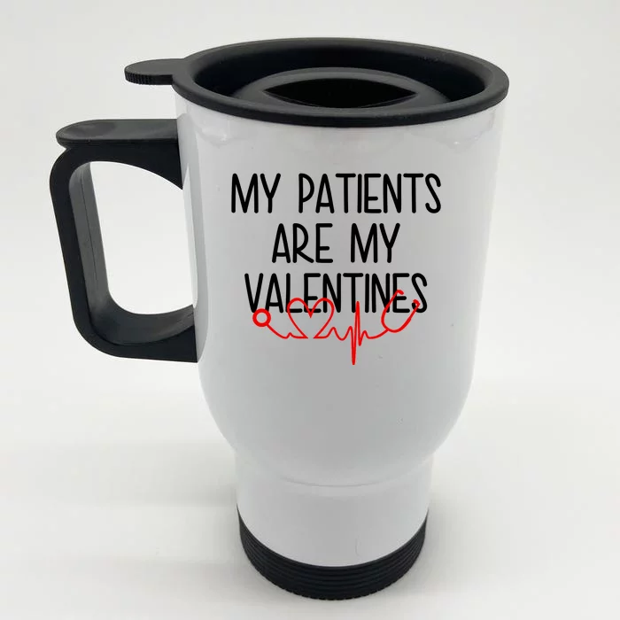 My Parents Are My Valentines Front & Back Stainless Steel Travel Mug