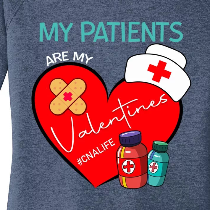 My Patients Are My Valentines #Cnalife Nurse Love Gift Women's Perfect Tri Tunic Long Sleeve Shirt