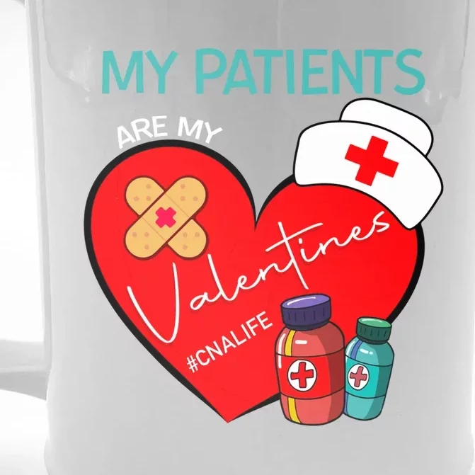 My Patients Are My Valentines #Cnalife Nurse Love Gift Front & Back Beer Stein