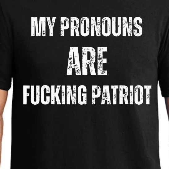 My Pronouns Are Fucking Patriot Pronouns Pajama Set