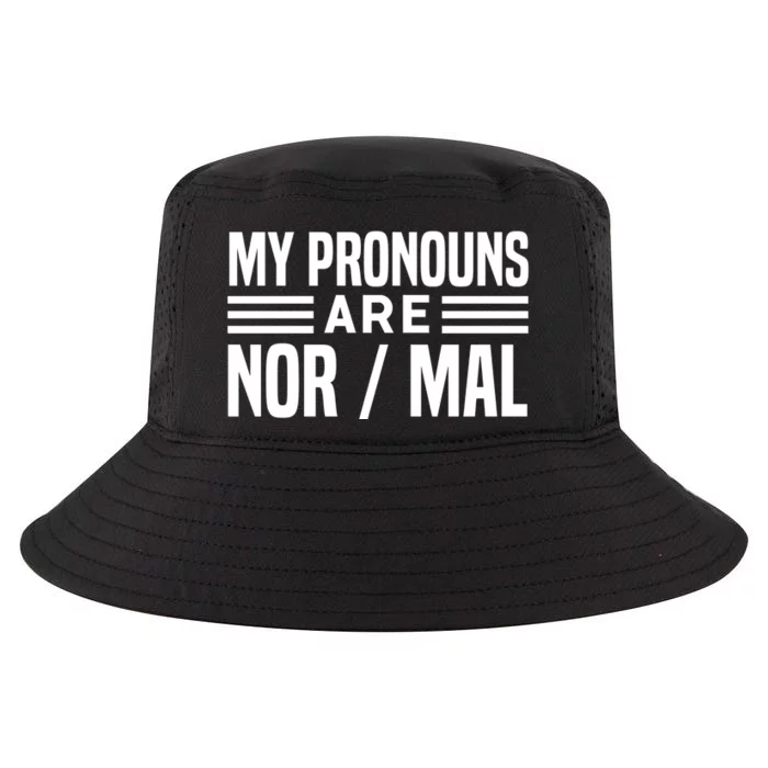 My Pronouns Are Nor/mal Funny Cool Comfort Performance Bucket Hat