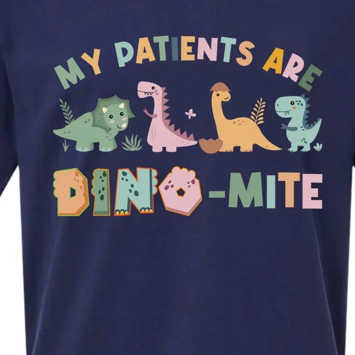 My Patients Are Dinomite Child Life Specialists Dinosaur Sueded Cloud Jersey T-Shirt