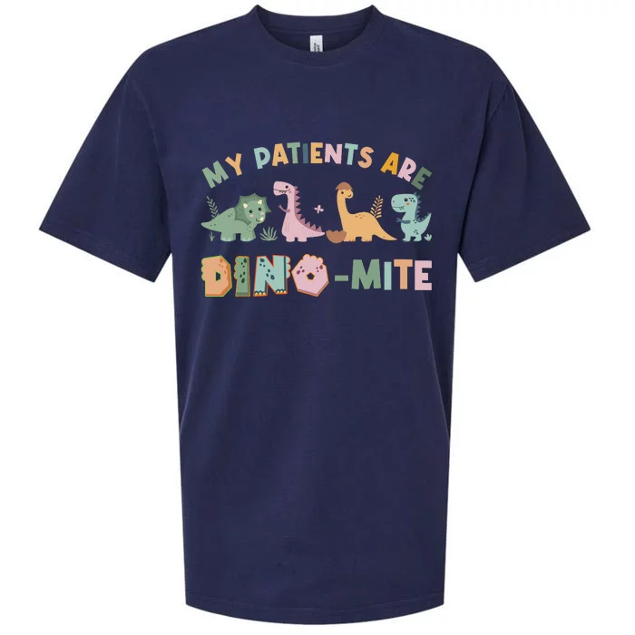 My Patients Are Dinomite Child Life Specialists Dinosaur Sueded Cloud Jersey T-Shirt