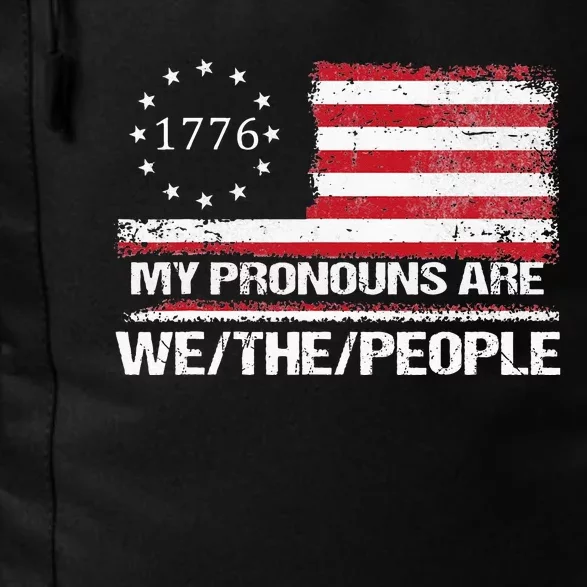 My Pronouns Are We The People American Flag Daily Commute Backpack