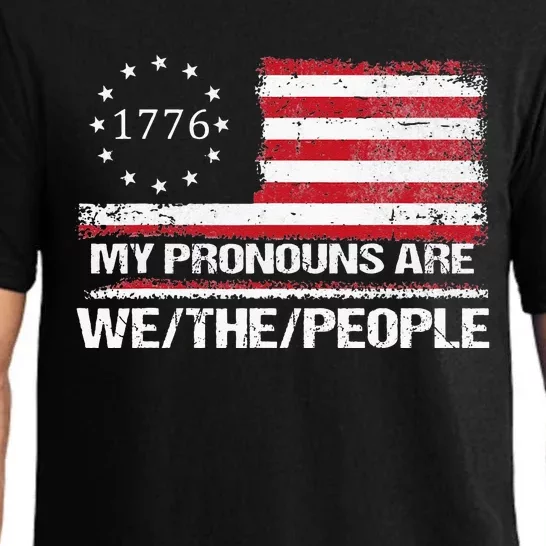 My Pronouns Are We The People American Flag Pajama Set