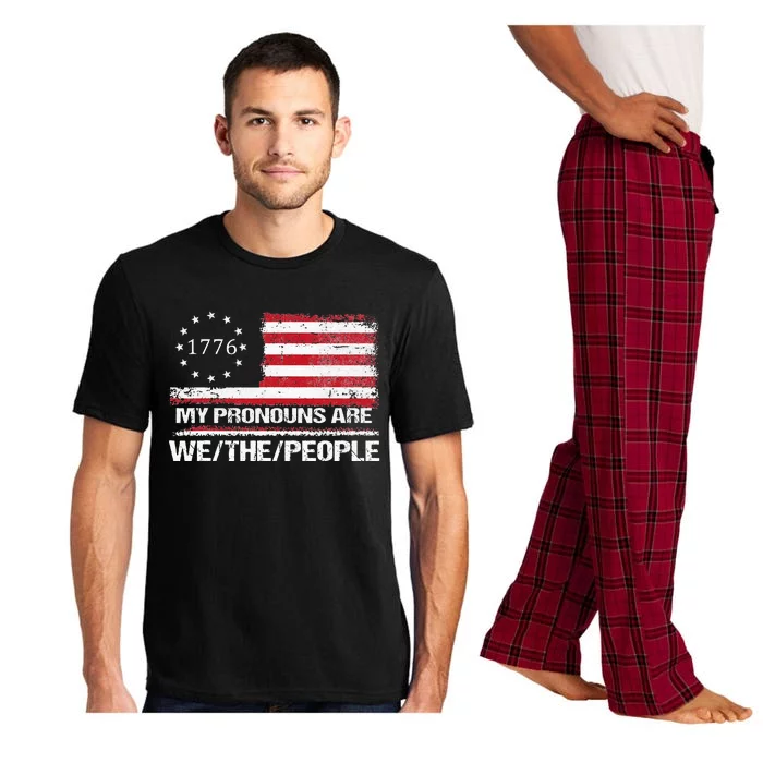 My Pronouns Are We The People American Flag Pajama Set