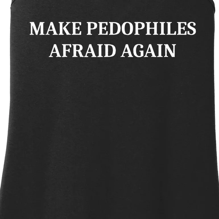 Make Pedophiles Afraid Again Ladies Essential Tank