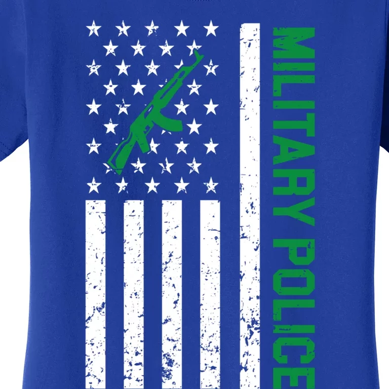 Military Police American Flag Law Enforcet Support Cute Gift Women's T-Shirt