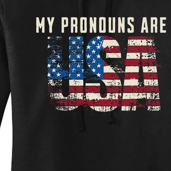 My Pronouns Are USA Women's Pullover Hoodie