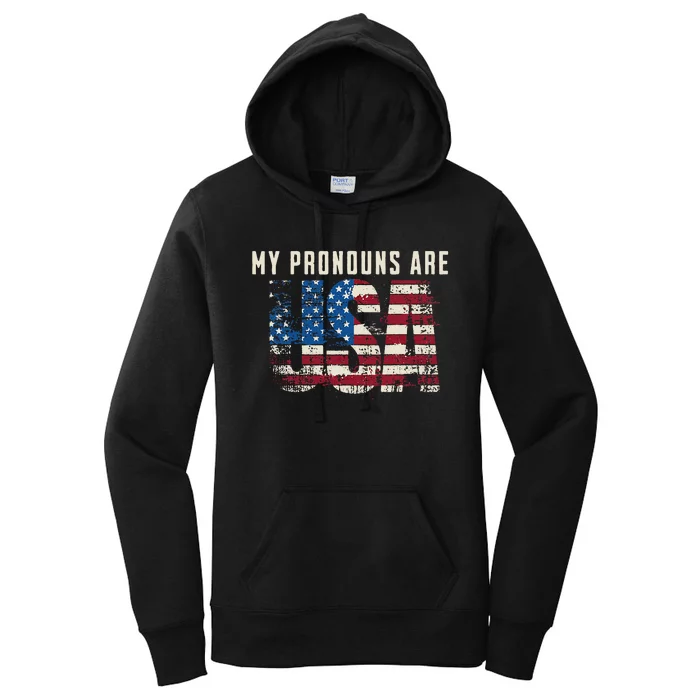 My Pronouns Are USA Women's Pullover Hoodie