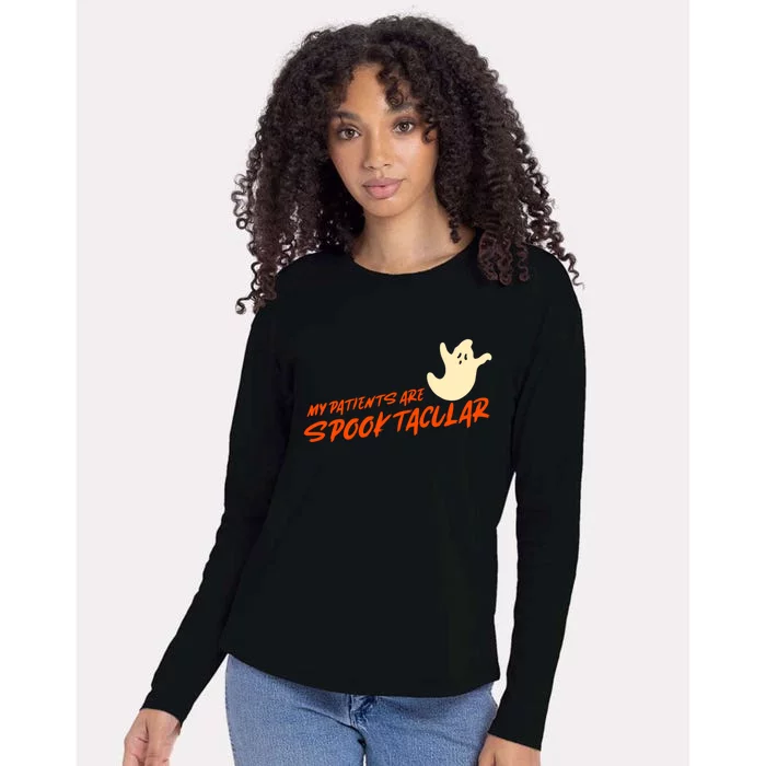 My Patients Are Spooktacular Meaningful Gift Womens Cotton Relaxed Long Sleeve T-Shirt