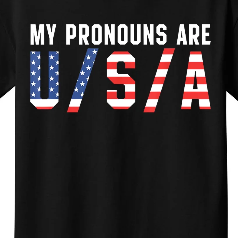 My Pronouns Are Usa Apparel Kids T-Shirt