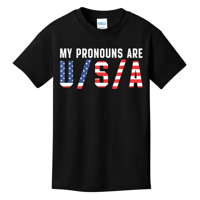 My Pronouns Are Usa Apparel Kids T-Shirt