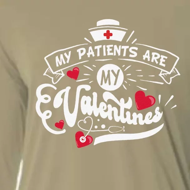 My Patients Are My Valentines RN Nurse Valentine's Day Love Cooling Performance Long Sleeve Crew