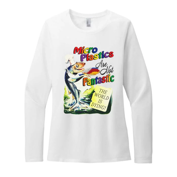 Micro Plastics Are Not Fantastic The World Is Dying Womens CVC Long Sleeve Shirt