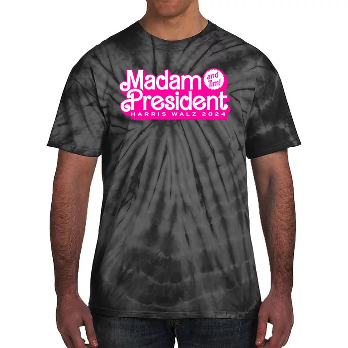 Madam President And Tim Harris & Tim Walz 2024 Tie-Dye T-Shirt