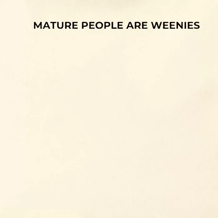 Mature People Are Weenies Zip Tote Bag