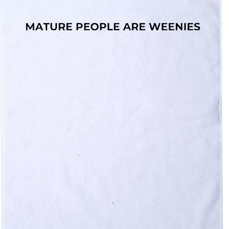 Mature People Are Weenies Platinum Collection Golf Towel