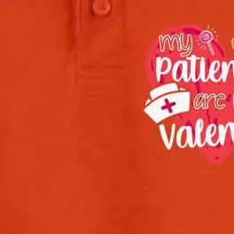 My Patients Are My Valentines Cute Nurse Dry Zone Grid Performance Polo