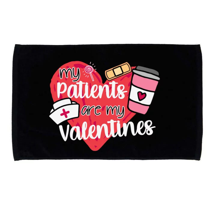 My Patients Are My Valentines Cute Nurse Microfiber Hand Towel