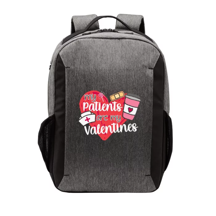 My Patients Are My Valentines Cute Nurse Vector Backpack