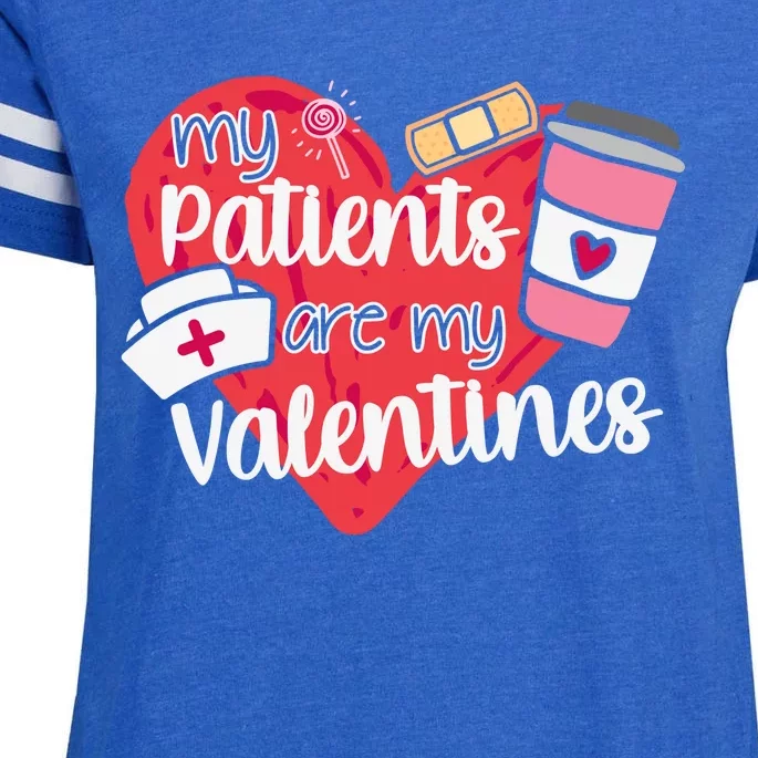 My Patients Are My Valentines Cute Nurse Enza Ladies Jersey Football T-Shirt