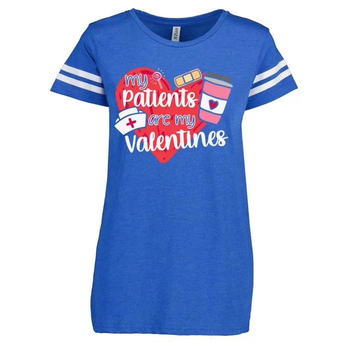 My Patients Are My Valentines Cute Nurse Enza Ladies Jersey Football T-Shirt