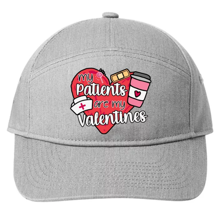 My Patients Are My Valentines Cute Nurse 7-Panel Snapback Hat