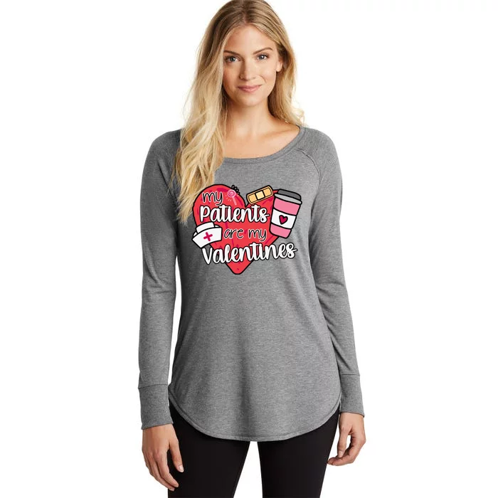 My Patients Are My Valentines Cute Nurse Women's Perfect Tri Tunic Long Sleeve Shirt