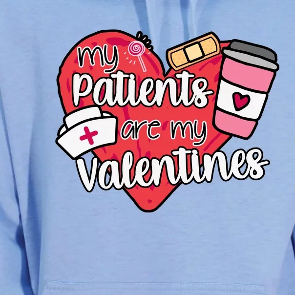 My Patients Are My Valentines Cute Nurse Unisex Surf Hoodie