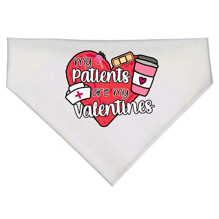 My Patients Are My Valentines Cute Nurse USA-Made Doggie Bandana