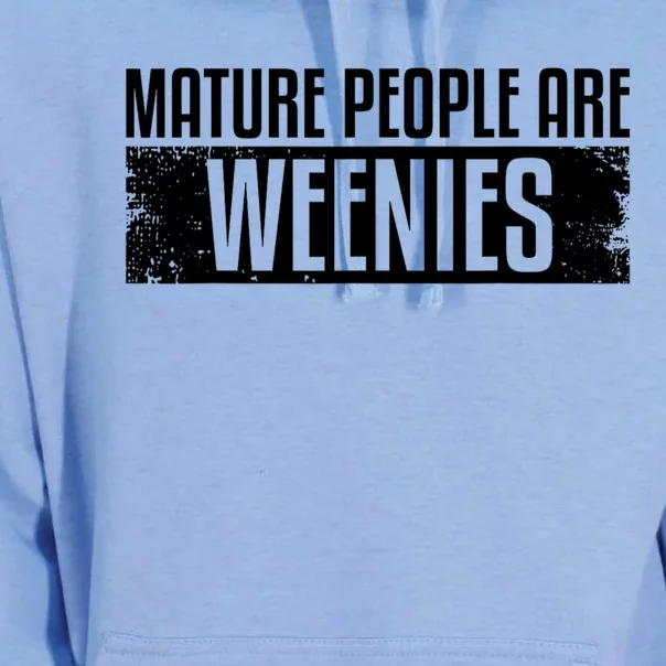 Mature People Are Weenies Unisex Surf Hoodie