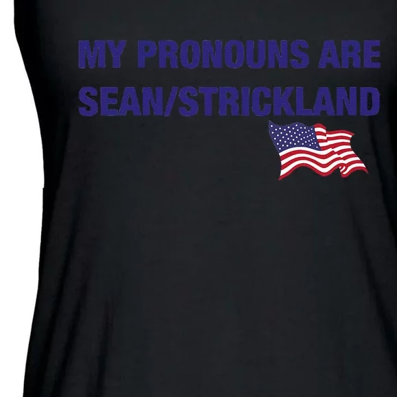 My Pronouns Are Sean Strickland Ladies Essential Flowy Tank