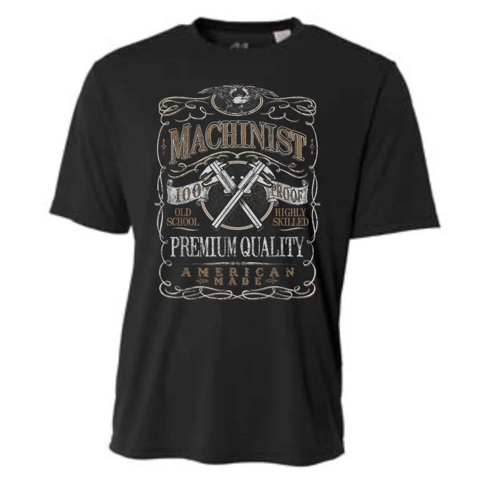 Machinist Patriotic American 100 Proof Cooling Performance Crew T-Shirt