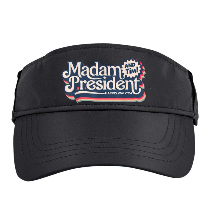 Madam President (And Tim!) Kamala Harris & Tim Walz Adult Drive Performance Visor