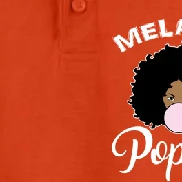 Melanin Poppin Afro Queen Cool Black History Month Gift Dry Zone Grid Performance Polo