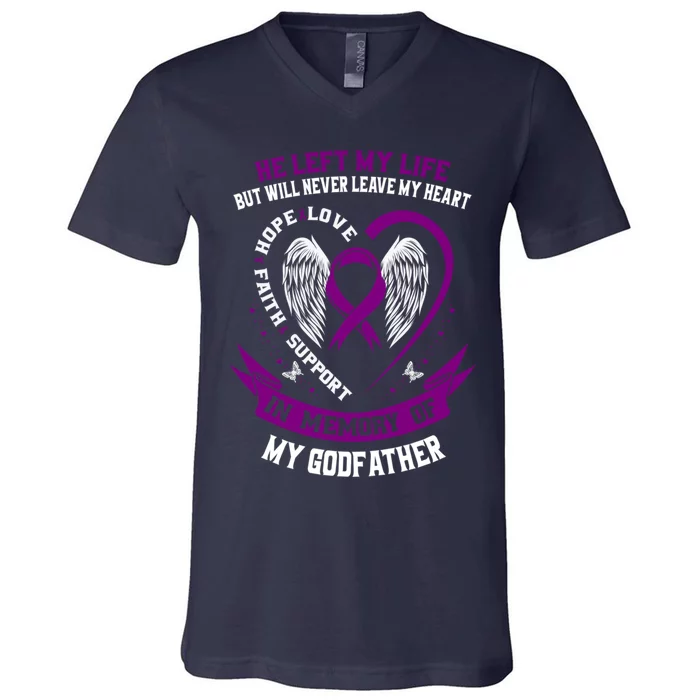 Memorial Products Alzheimers Awareness V-Neck T-Shirt