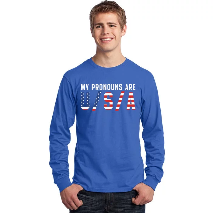 My Pronouns Are Usa Apparel Tall Long Sleeve T-Shirt