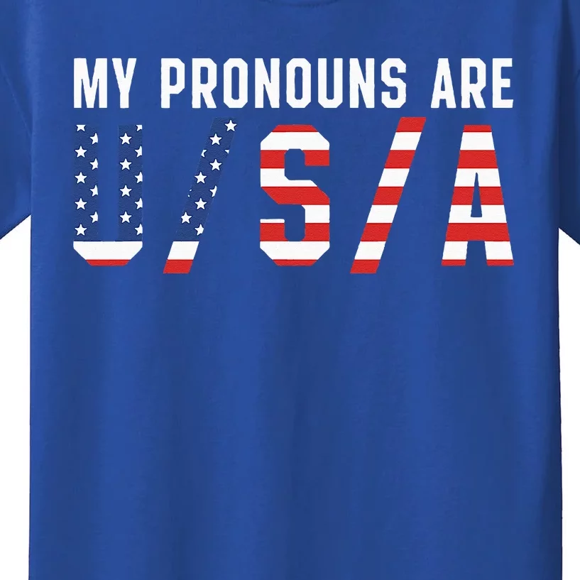 My Pronouns Are Usa Apparel Kids T-Shirt